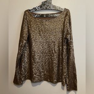 J Crew Sequin Top, Size M.